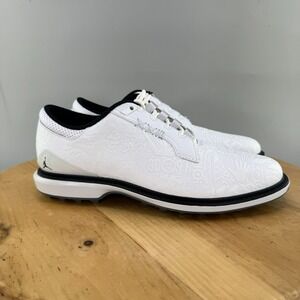 Nike Air Jordan ADG 5 Men's Size 9.5 Golf Shoes White Black Pure Platinum NEW